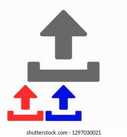 Downloading  vector icon