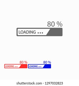Downloading  vector icon