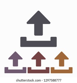 Downloading  vector icon