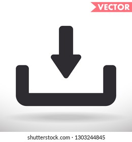 Downloading  vector icon