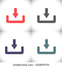 Downloading  vector icon