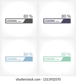 Downloading  vector icon