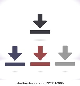 Downloading  vector icon