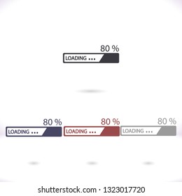 Downloading  vector icon