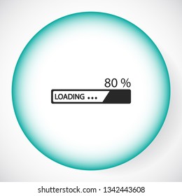Downloading  vector icon