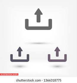 Downloading  vector icon