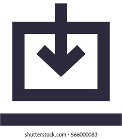 Downloading Vector Icon