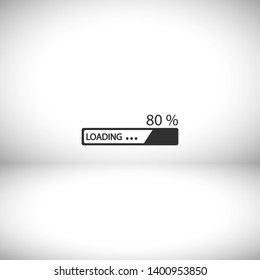 Downloading  vector icon , lorem ipsum Flat design