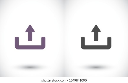 Downloading vector icon , lorem ipsum Flat design