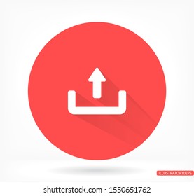 Downloading vector icon , lorem ipsum Flat design