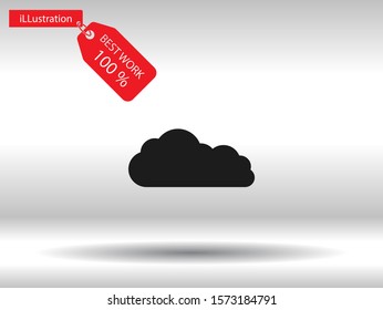 Downloading vector icon , lorem ipsum Flat design