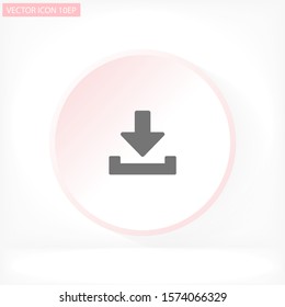 Downloading  vector icon , lorem ipsum Flat design