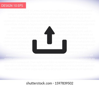 Downloading vector icon , lorem ipsum Flat design
