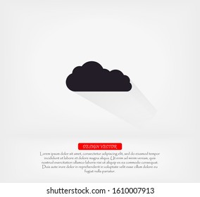 Downloading vector icon , lorem ipsum Flat design