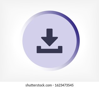Downloading vector icon , lorem ipsum Flat design