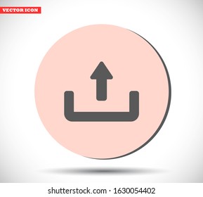 Downloading vector icon , lorem ipsum Flat design