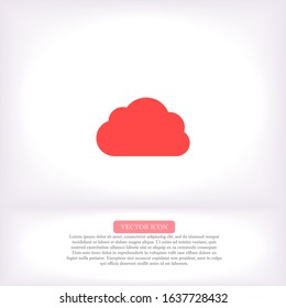 Downloading vector icon , lorem ipsum Flat design