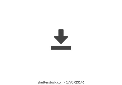 Downloading vector icon , lorem ipsum Flat design
