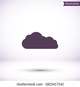 Downloading vector icon , lorem ipsum Flat design