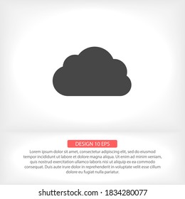 Downloading vector icon , lorem ipsum Flat design