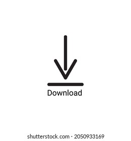 Downloading vector icon style flat with isolated white background