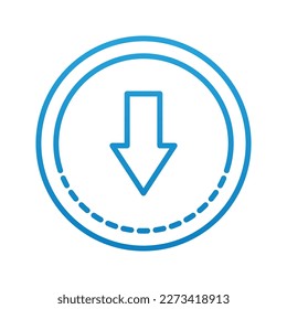 Downloads icon. sign for mobile concept and web design. vector illustration
