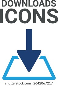 Downloads icons, It contains upload, document, link, download file, folder, data, and PDF icons. Solid icon collection. Vector illustration.