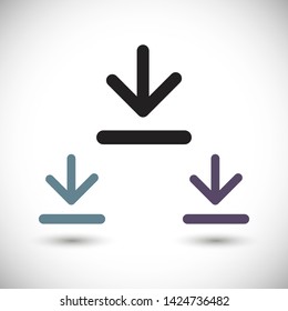 downloads vector icon 10 eps , Lorem ipsum Flat design
