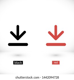 downloads vector icon 10 eps , Lorem ipsum Flat design