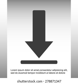 Downlolad vector icon