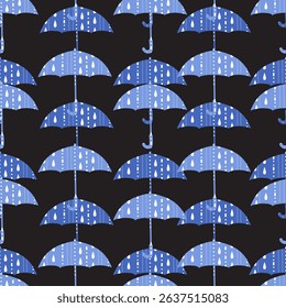 Downpour Dance Rainy Rhapsody Droplets Pattern can be use for background, template, and apparel design