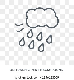 Downpour icon. Downpour design concept from Weather collection. Simple element vector illustration on transparent background.