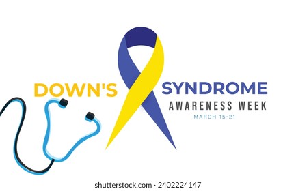 Downs syndrome awareness week. background, banner, card, poster, template. Vector illustration.