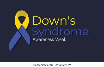 Downs syndrome awareness week. background, banner, card, poster, template. Vector illustration.