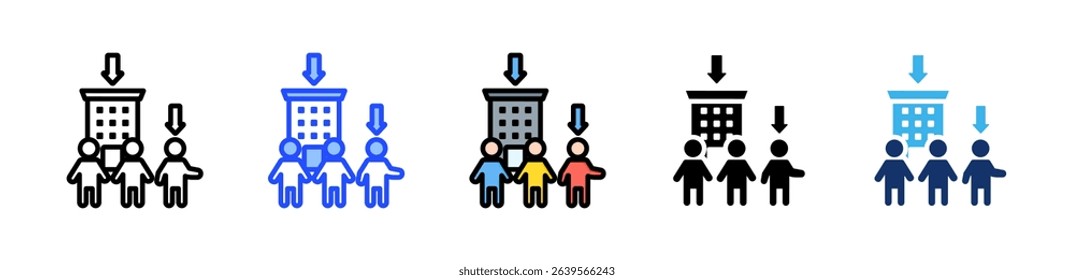 Downsizing Icon Collection With Multiple Styles