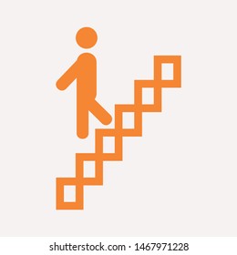 Downstairs icon isolated sign symbol vector illustration - vector  