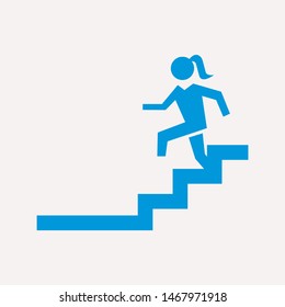 Downstairs icon isolated sign symbol vector illustration - vector  