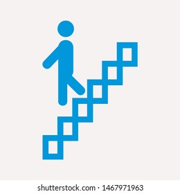 Downstairs icon isolated sign symbol vector illustration - vector  