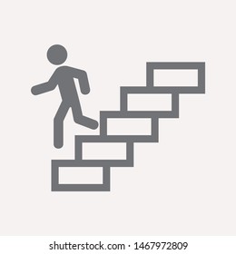 Downstairs icon isolated sign symbol vector illustration - vector  