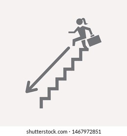 Downstairs icon isolated sign symbol vector illustration - vector  