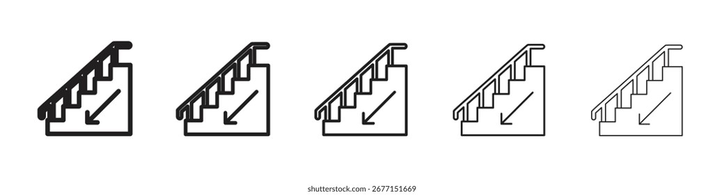 Unten Symbol, Vektorgrafik einzeln