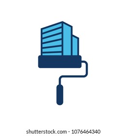 Downtown Paint Logo Icon Design