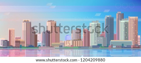 Similar – most beautiful city skyline