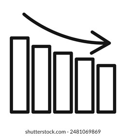 Downward Chat Arrow Communication Icon for Messaging and Conversations