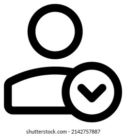 downward direction arrow for backward direction indication