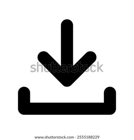 Downward Icon,download icon in trendy flat style,vector illustration