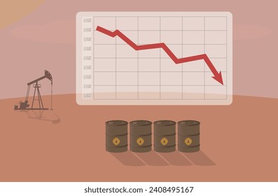 downward swing in oil prices