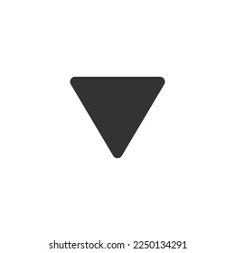 Downwards icon isolated on white background. Multimedia symbol modern, simple, vector, icon for website design, mobile app, ui. Vector Illustration