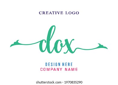 DOX lettering logo is simple, easy to understand and authoritative