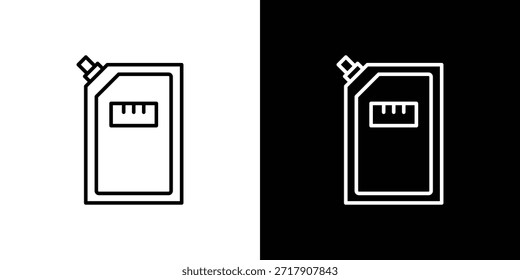 Doy - Line Style. symbol template design pouch icon - Line Style. symbol template design